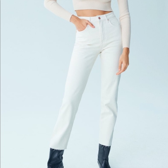 Zara high rise straight jeans - Picture 2 of 3